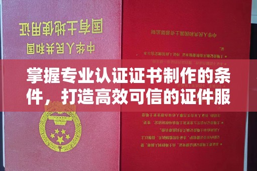 铜仁掌握专业认证证书制作的条件，打造高效可信的证件服务